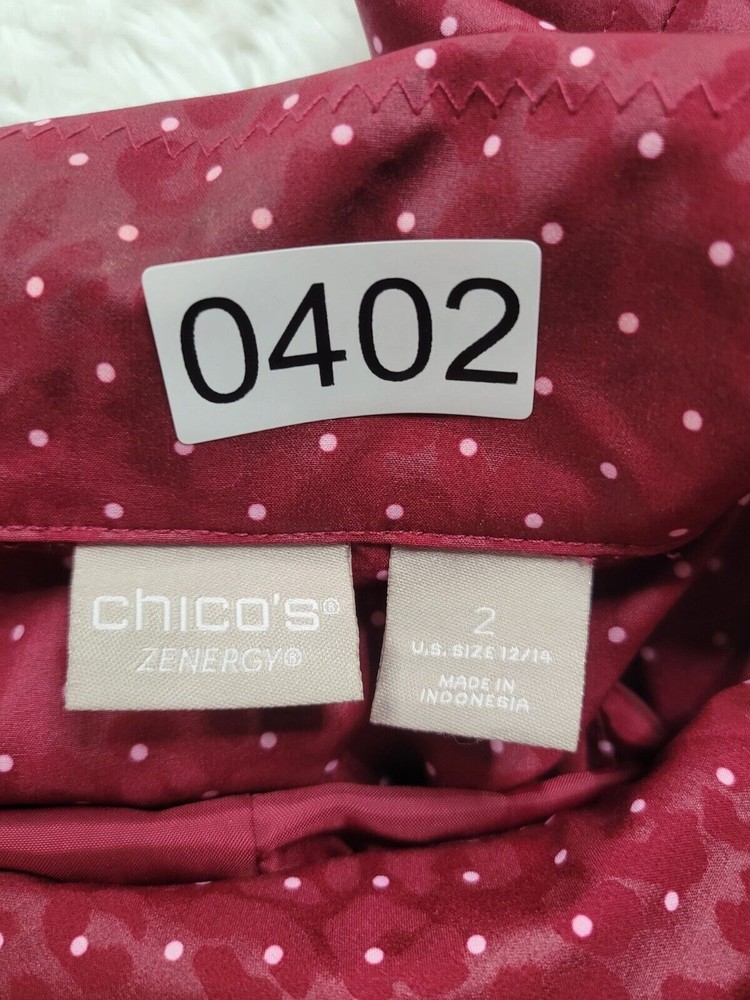 [402] Chico'spink Polka Dot Jacket - image 8